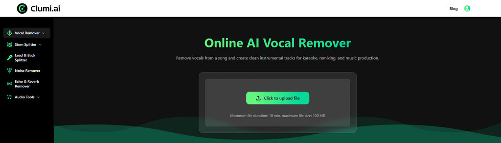 01 Séparateur audio Clumi AI