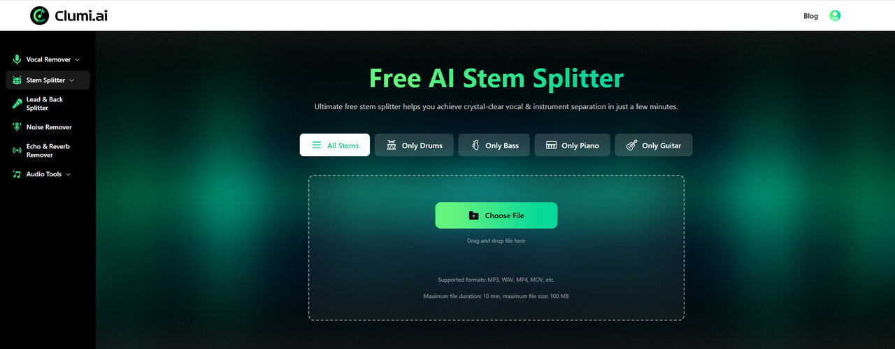 Clumi AI 音軌分離器