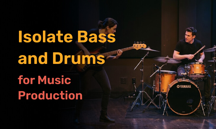 Wie man Bass und Schlagzeug für die Musikproduktion isoliert