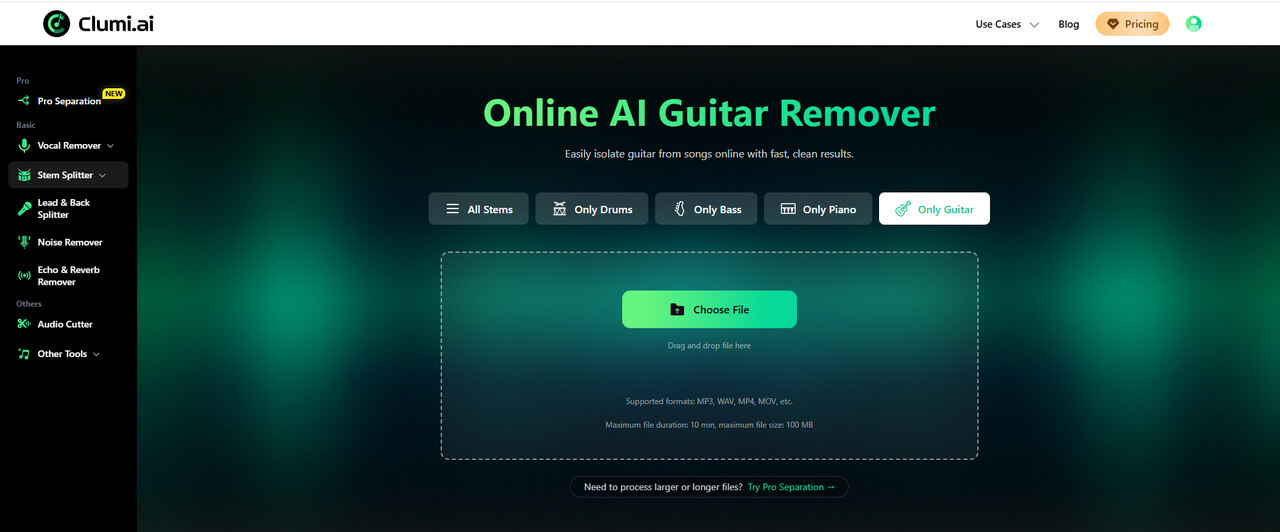 01 Online AI Guitar Remover