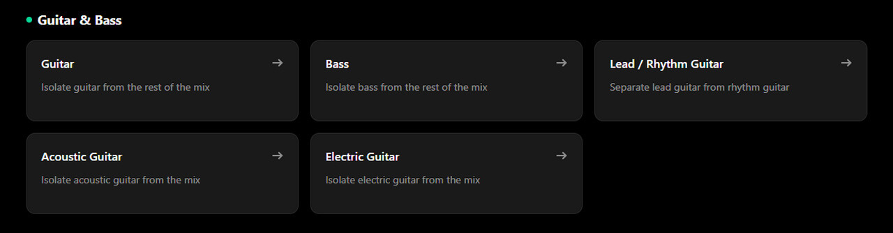 02 Guitar and bass separation tools