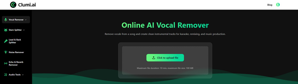 01 Clumi AI 人声去除器